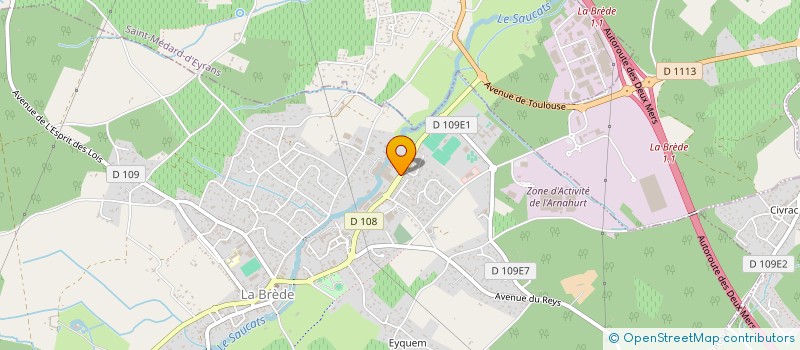 localisation de l'entreprise SCI TEF  LA BREDE