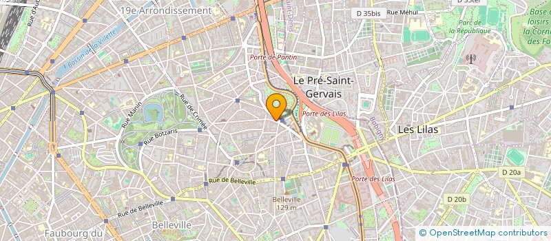 localisation de l'entreprise SCI TEGA LANDES  PARIS