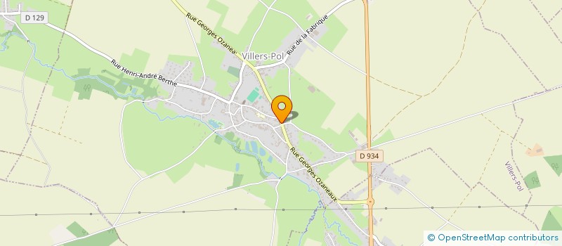 localisation de l'entreprise SCI TEGIA  VILLERS-POL