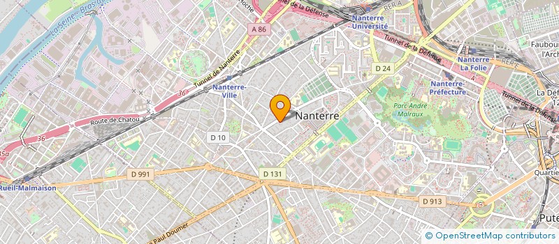 localisation de l'entreprise SCI TEGID  NANTERRE