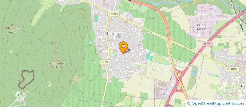 localisation de l'entreprise SCI TEHEA COTTAGE  CHATENOIS