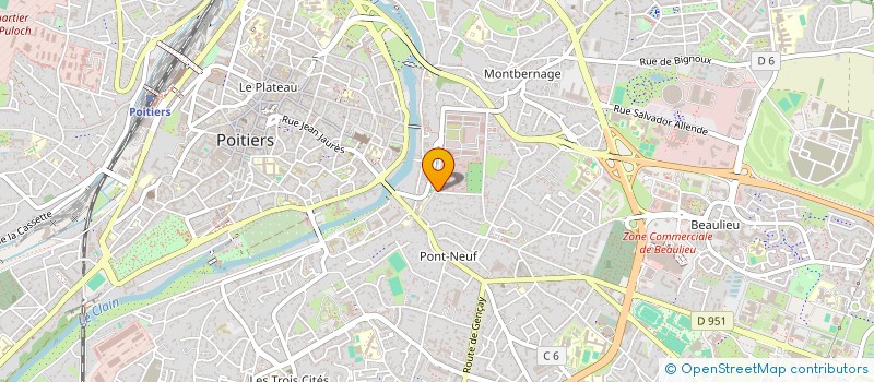 localisation de l'entreprise SCI TEHERTOINE  POITIERS