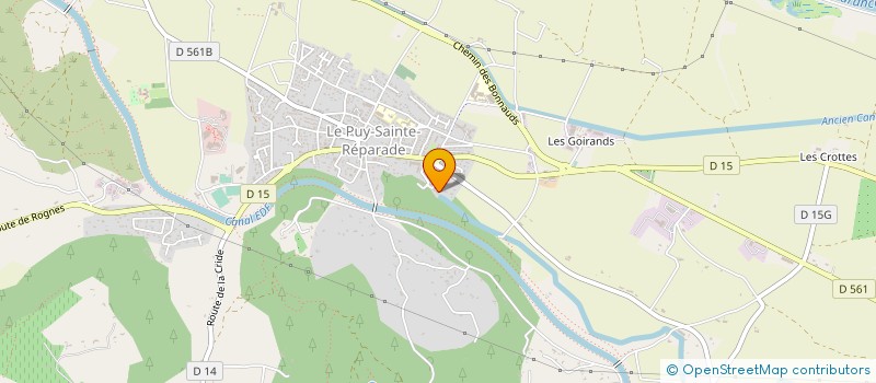 localisation de l'entreprise SCI TEI  LE PUY-SAINTE-REPARADE