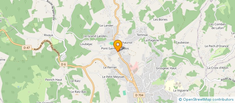 localisation de l'entreprise SCI TEICANDOUR à SARLAT-LA-CANEDA