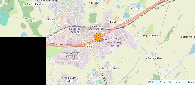 localisation de l'entreprise SCI TEILAJ  LES ACHARDS