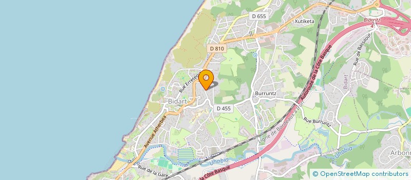 localisation de l'entreprise SCI TEILATUA à BIDART