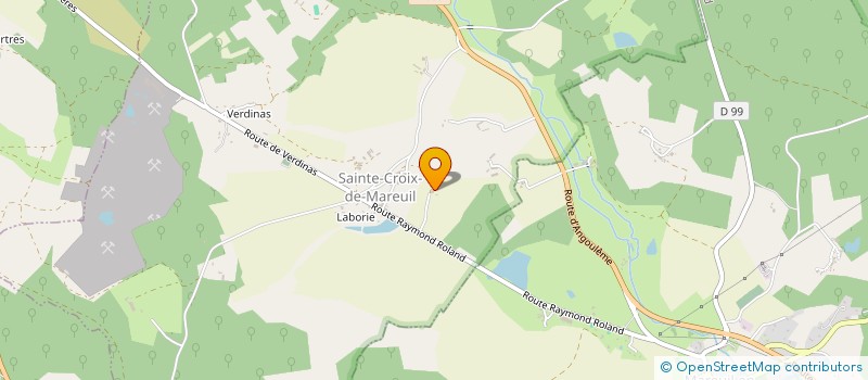 localisation de l'entreprise SCI TEILLET  SAINTE-CROIX-DE-MAREUIL