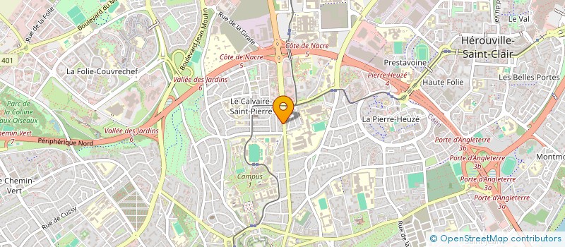 localisation de l'entreprise SCI TEINTURIER & THIERUS à CAEN
