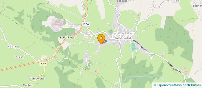 localisation de l'entreprise SCI TEISSIERES à SAINT-MAMET-LA-SALVETAT