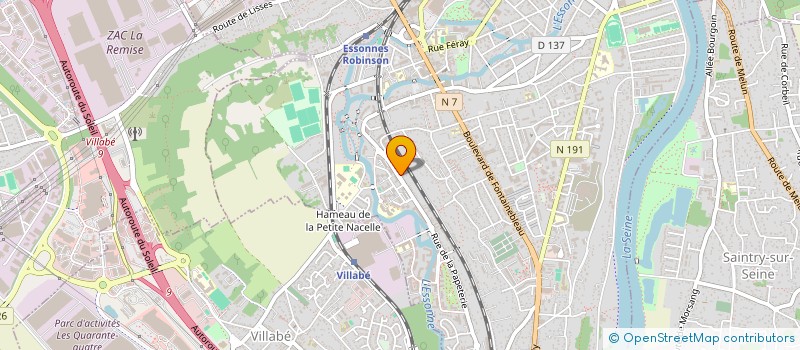 localisation de l'entreprise SCI TEIXEIRA à CORBEIL-ESSONNES