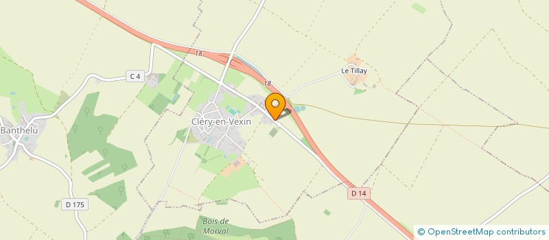 localisation de l'entreprise SCI TEJPA  CLERY-EN-VEXIN