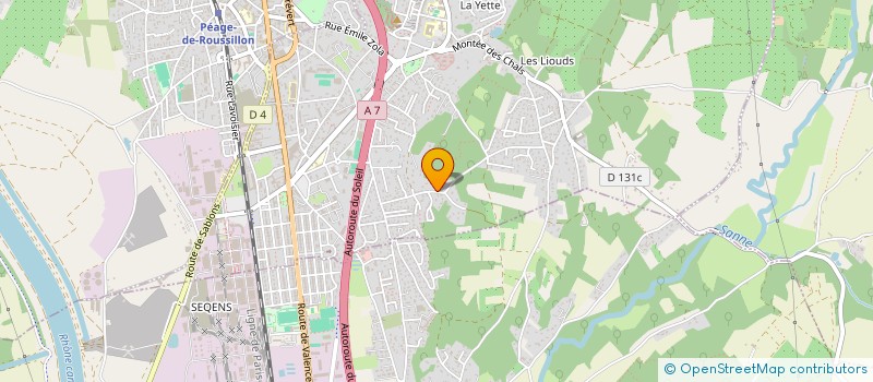 localisation de l'entreprise SCI TEJYA  ROUSSILLON