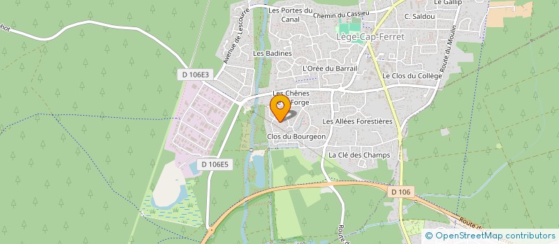 localisation de l'entreprise SCI TEK NEATEVYSIV à LEGE-CAP-FERRET