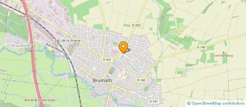 localisation de l'entreprise SCI TEKILA  BRUMATH