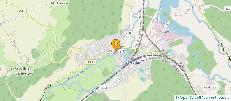 localisation de l'entreprise SCI TEL  SERQUIGNY