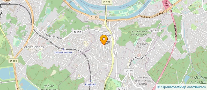 localisation de l'entreprise SCI TEL PERE TELLE FILLE  BOUGIVAL