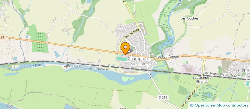 localisation de l'entreprise SCI TELEC  CHAMPTOCE-SUR-LOIRE