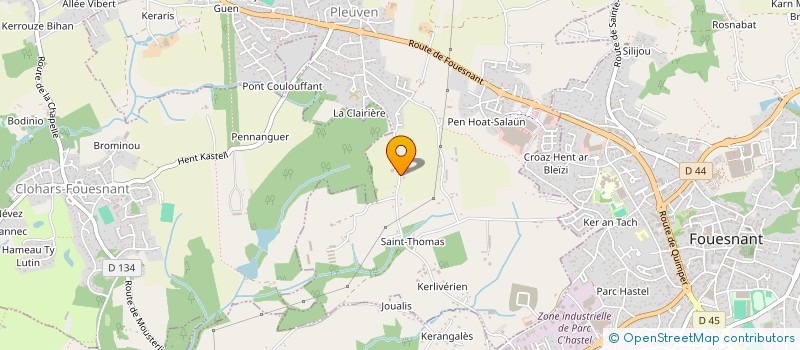 localisation de l'entreprise SCI TELENN  PLEUVEN