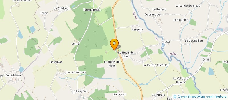 localisation de l'entreprise SCI TELHAIE LOISIRS ORGANISATION  GUER