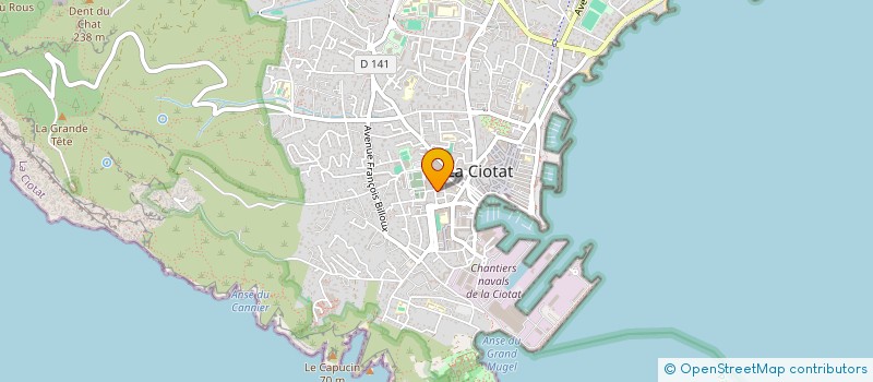 localisation de l'entreprise SCI TELHAOUI/MARCHAIS-LEONELLI  LA CIOTAT