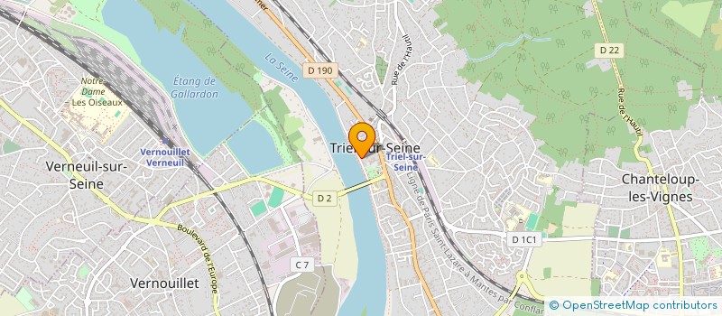 localisation de l'entreprise SCI TELHO TRIEL  TRIEL-SUR-SEINE