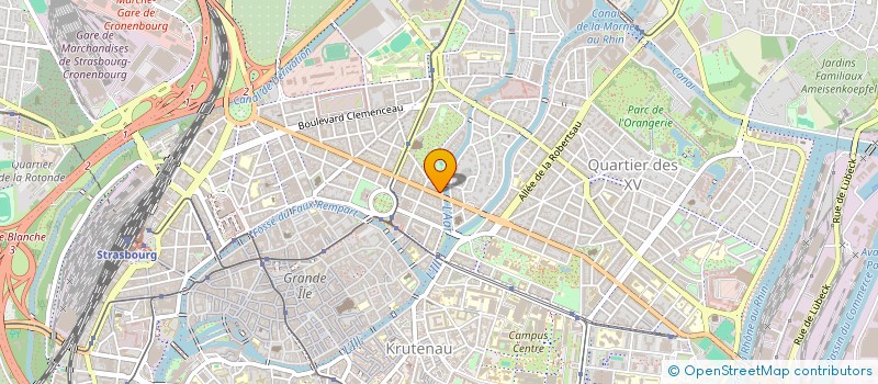 localisation de l'entreprise SCI TELL 26  STRASBOURG