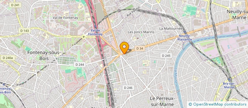 localisation de l'entreprise SCI TELL  LE PERREUX-SUR-MARNE
