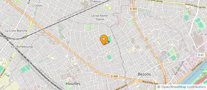 localisation de l'entreprise SCI TELLIER  HOUILLES