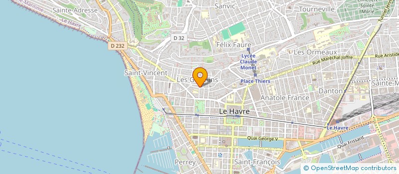 localisation de l'entreprise SCI TELLIER  LE HAVRE
