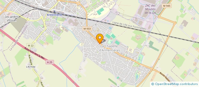 localisation de l'entreprise SCI TELLIEZ  LA CHAPELLE-D'ARMENTIERES