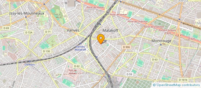 localisation de l'entreprise SCI TELMO CAVACO  MALAKOFF