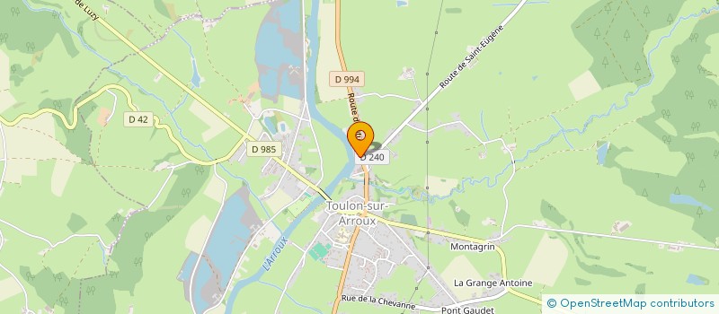 localisation de l'entreprise SCI TELONUM  TOULON-SUR-ARROUX