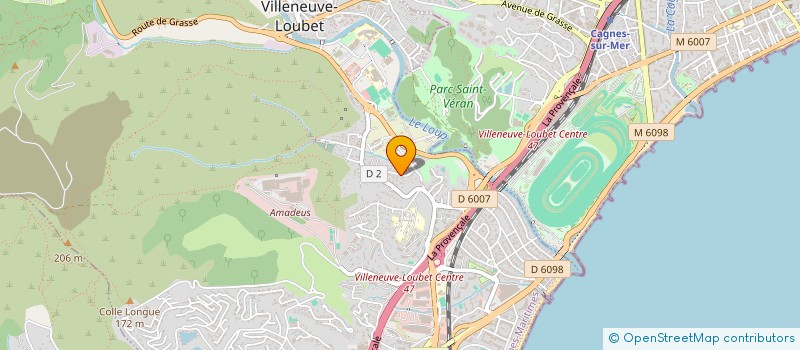 localisation de l'entreprise SCI TELSTIS à VILLENEUVE-LOUBET