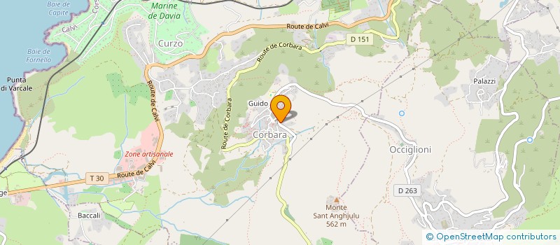localisation de l'entreprise SCI TELU à CORBARA