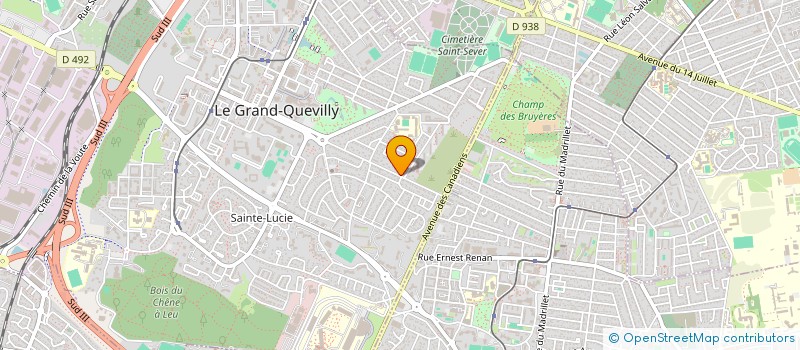 localisation de l'entreprise SCI TEM  LE GRAND-QUEVILLY