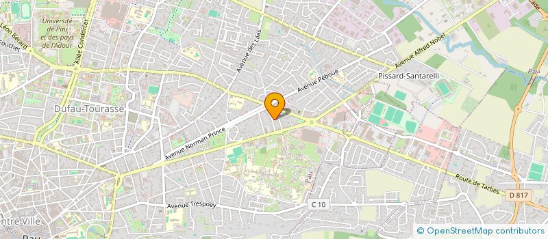 localisation de l'entreprise SCI TEMA à PAU