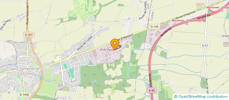 localisation de l'entreprise SCI TEMCO  SAINT-SYMPHORIEN-D'OZON