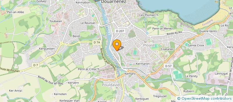 localisation de l'entreprise SCI TEMGI  DOUARNENEZ