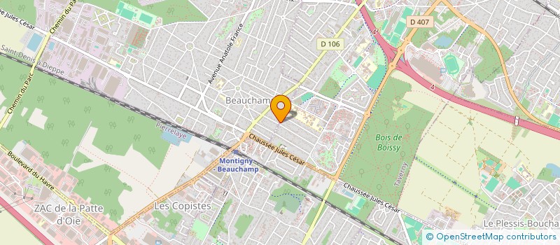 localisation de l'entreprise SCI TEMLA  BEAUCHAMP