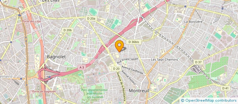 localisation de l'entreprise SCI TEMPLE 48 à MONTREUIL