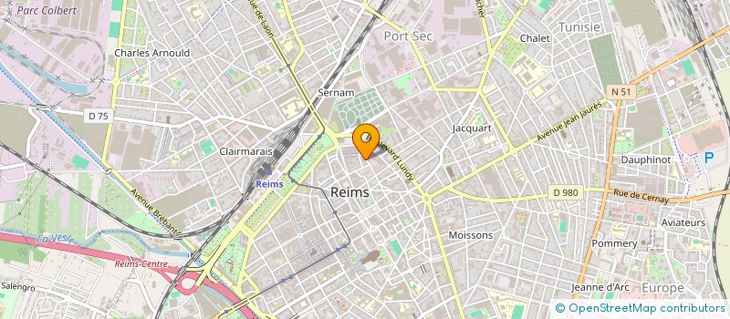 localisation de l'entreprise SCI TEMPLE POZZI à REIMS