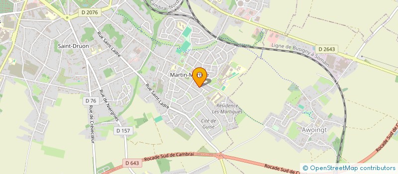 localisation de l'entreprise SCI TEMPLEUVE 1 à CAMBRAI