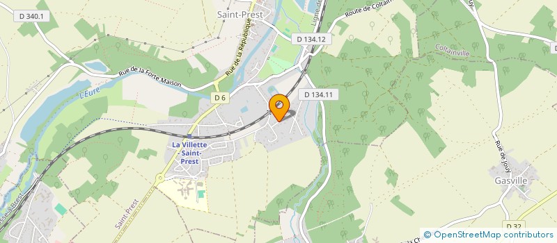 localisation de l'entreprise SCI TENAILLE à SAINT-PREST