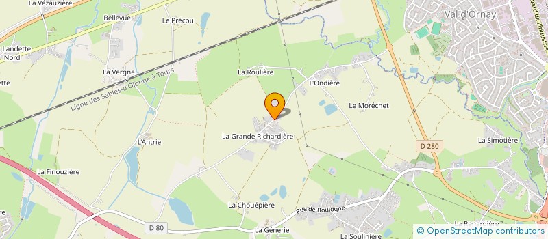 localisation de l'entreprise SCI TENAUD-FAVROU  AUBIGNY-LES CLOUZEAUX