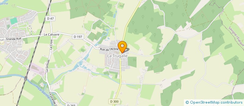 localisation de l'entreprise SCI TENDANCES DES ROSIERS  NEUVILLE-SUR-SARTHE