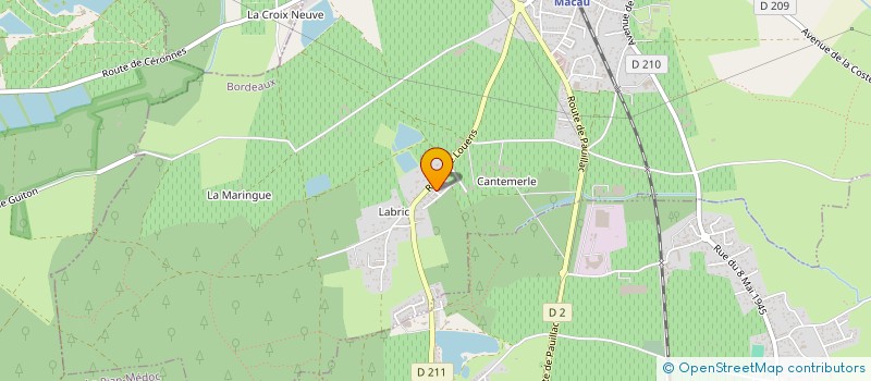 localisation de l'entreprise SCI TENDROZE  MACAU