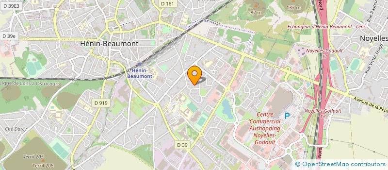 localisation de l'entreprise SCI TENERE à HENIN-BEAUMONT