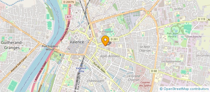 localisation de l'entreprise SCI TENGO à VALENCE
