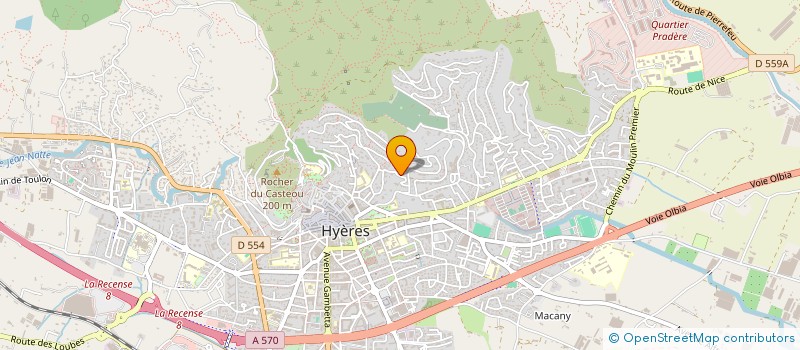 localisation de l'entreprise SCI TENIBRE à HYERES