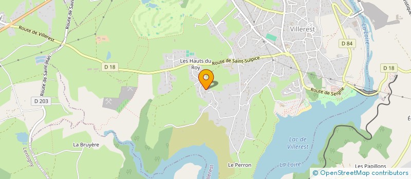 localisation de l'entreprise SCI TENNE CROUZIER  VILLEREST